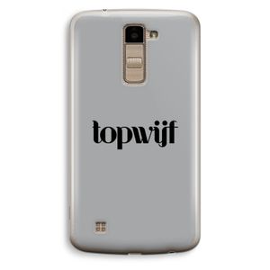 Topwijf Grijs Zwart: LG K10 (2016) Transparant Hoesje