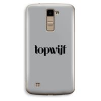 Topwijf Grijs Zwart: LG K10 (2016) Transparant Hoesje