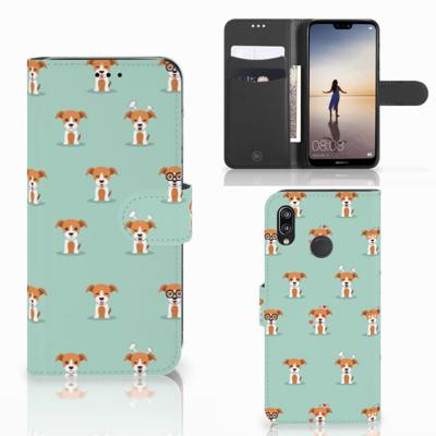 Huawei P20 Lite | Telefoonhoesje | Met pasjeshouder | Pups Huawei P20 Lite | Telefoonhoesje | Met pasjeshouder | Pups
