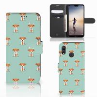 Huawei P20 Lite | Telefoonhoesje | Met pasjeshouder | Pups
