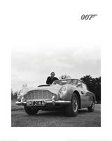 Kunstdruk James Bond Connery Black and White 40x50cm