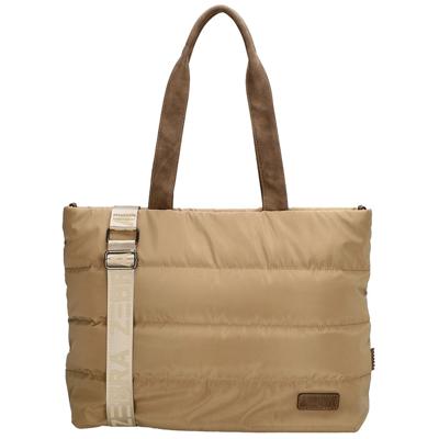 Zebra Trends Puffer Shopper/Laptoptas 15&apos;&apos; Elske Taupe