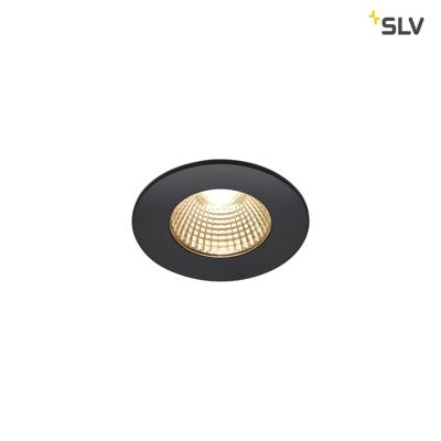 SLV Ronde inbouwspotPatta 8cm - 7,3w - 1800-3000K zwart - 1002098