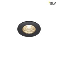 SLV Ronde inbouwspotPatta 8cm - 7,3w - 1800-3000K zwart - 1002098