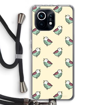 Vogeltjes: Xiaomi Mi 11 Transparant Hoesje met koord