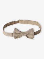 Effen vlinderdas jongens beige