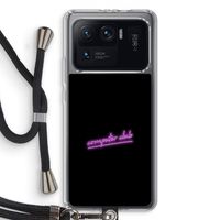 Vice Black: Xiaomi Mi 11 Ultra Transparant Hoesje met koord