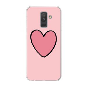 Hartje: Samsung Galaxy A6 Plus (2018) Transparant Hoesje