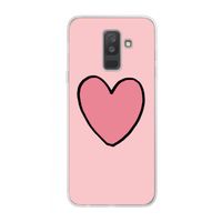 Hartje: Samsung Galaxy A6 Plus (2018) Transparant Hoesje Hartje: Samsung Galaxy A6 Plus (2018) Transparant Hoesje