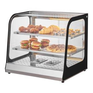 VEVOR 2-traps commerciële voedselverwarmer Pizzakasttang 850W 111L