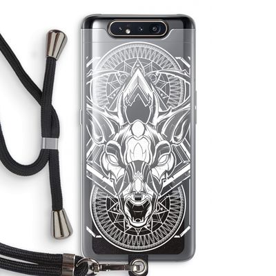 Oh Deer: Samsung Galaxy A80 Transparant Hoesje met koord