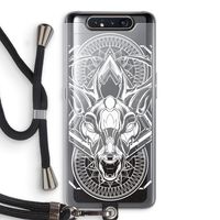 Oh Deer: Samsung Galaxy A80 Transparant Hoesje met koord
