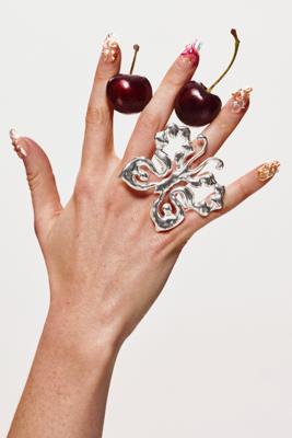 Vlinder ring zalio - BLACK - 14