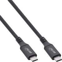 InLine 35901A USB-kabel 1 m USB4 Gen 3x2 USB C Zwart