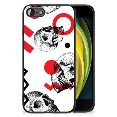 Telefoonhoesje iPhone SE 2022 | SE 2020 | 7/8 Skull Red