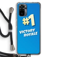 Victory Royale: Xiaomi Redmi Note 10 Pro Transparant Hoesje met koord