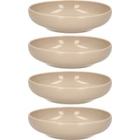 Plasticforte Kommetje/schaaltje - 4x - taupe - D16 x 4 cm - 520 ml - kunststof - Kommetjes