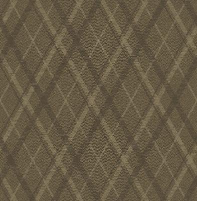 Dutch Wallcoverings Sauvage Ruit - Bruin