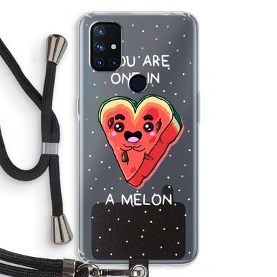 One In A Melon: OnePlus Nord N10 5G Transparant Hoesje met koord