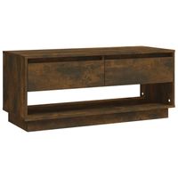 vidaXL Tv-meubel 102x41x44 cm bewerkt hout gerookt eikenkleurig - thumbnail