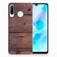 Huawei P30 Lite Bumper Hoesje Old Wood