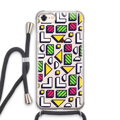 8-bit N°4: iPhone 8 Transparant Hoesje met koord
