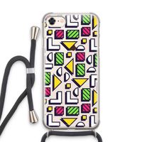 8-bit N°4: iPhone 8 Transparant Hoesje met koord