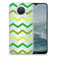 Nokia G20 | G10 | TPU bumper | Zigzag Groen