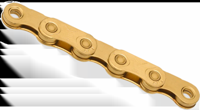 KMC Ketting 12 speed x flat tin gold x 126l waxed