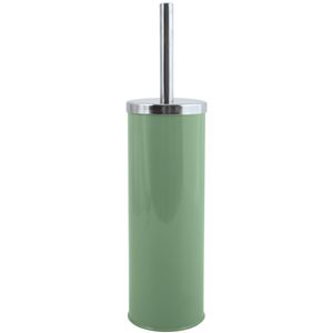 MSV Toiletborstel in houder/wc-borstel - metaal - groen - 38 cm   -