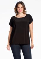 Yoek T-shirt kapmouwen | Zwart | Maat 50/52