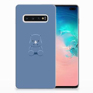 Samsung Galaxy S10 Plus Telefoonhoesje met Naam Baby Rhino