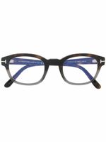 TOM FORD Eyewear lunettes de vue à monture ovale - Noir