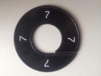 Maatring zwart/wit 7