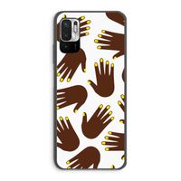 Hands dark: Xiaomi Redmi Note 10 5G Transparant Hoesje