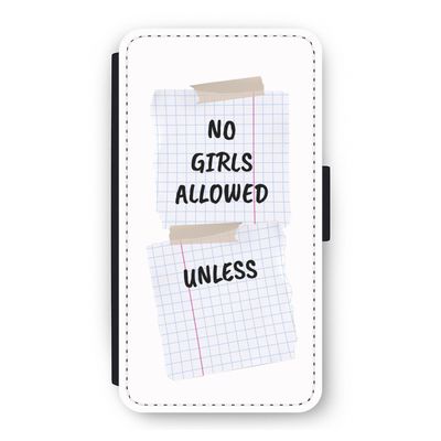 No Girls Allowed Unless: iPhone 11 Pro Flip Hoesje