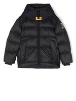 Parajumpers Kids doudoune zippée à patch logo - Noir