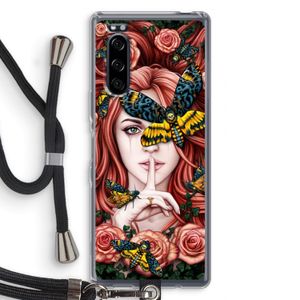 Lady Moth: Sony Xperia 5 Transparant Hoesje met koord