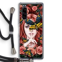 Lady Moth: Sony Xperia 5 Transparant Hoesje met koord