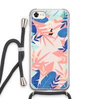 Tropisch: iPhone 7 Transparant Hoesje met koord