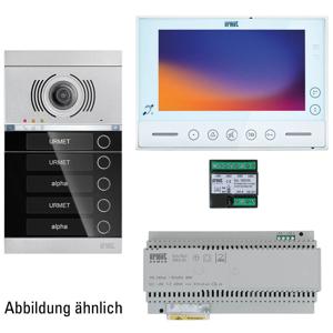 Grothe V-2V-VMO-ASA1-01WE Complete set voor Video-deurintercom 2-draads, WiFi Zwart