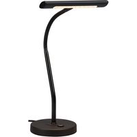 LED Bureaulamp - Trion Curty - 4W - Warm Wit 3000K - Dimbaar - Rond - Mat Zwart - Aluminium - thumbnail