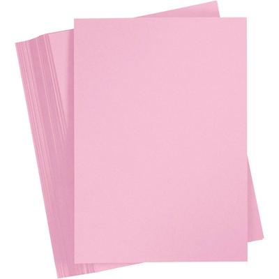 Creativ Company Gekleurd karton, a4, vel 210x297 mm, 180 gr, lichtroze, 100 vel/ 1 doos