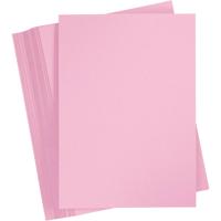 Creativ Company Gekleurd karton, a4, vel 210x297 mm, 180 gr, lichtroze, 100 vel/ 1 doos