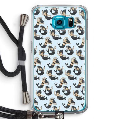 Zeemeermin: Samsung Galaxy S6 Transparant Hoesje met koord
