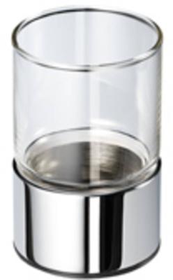 Geesa Nemox glashouder vrijstaand met glas Chroom