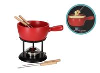 JENS Living Fondue Set - Large - 22 x 16 x 20 cm - Rood