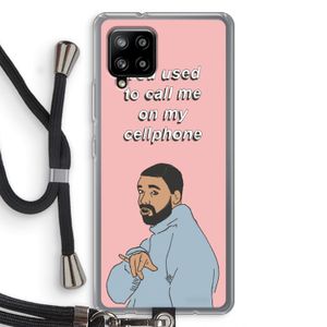 Hotline bling: Samsung Galaxy A42 5G Transparant Hoesje met koord