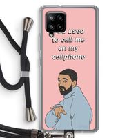 Hotline bling: Samsung Galaxy A42 5G Transparant Hoesje met koord