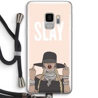 Slay All Day: Samsung Galaxy S9 Transparant Hoesje met koord